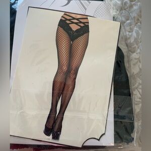 Be Wicked Black Fishnet Pantyhose